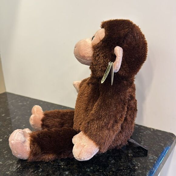 The Bearington Baby Collection Swings Monkey Brown Plush Stuffed Toy 14" - Picture 3 of 11